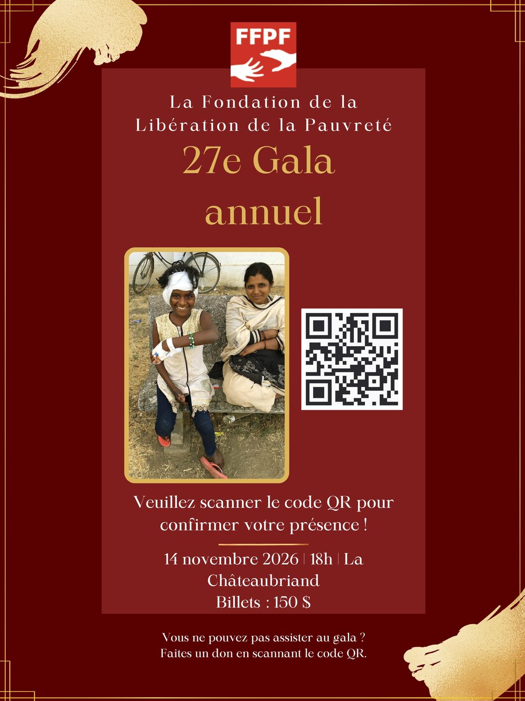27th Annual Gala poster 2 of 12 — 14 November 2026, La Châteaubriand