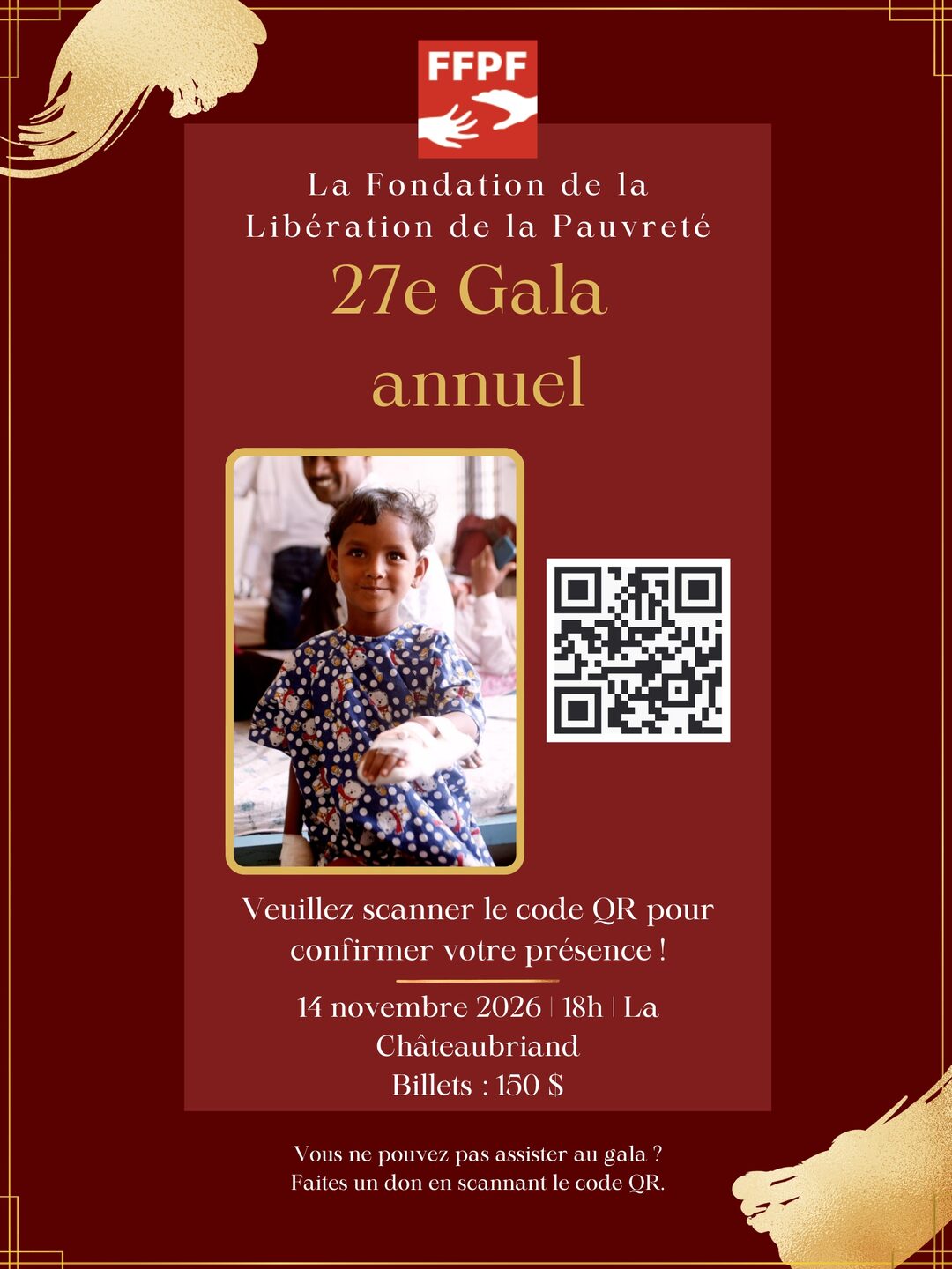 27th Annual Gala poster 3 of 12 — 14 November 2026, La Châteaubriand