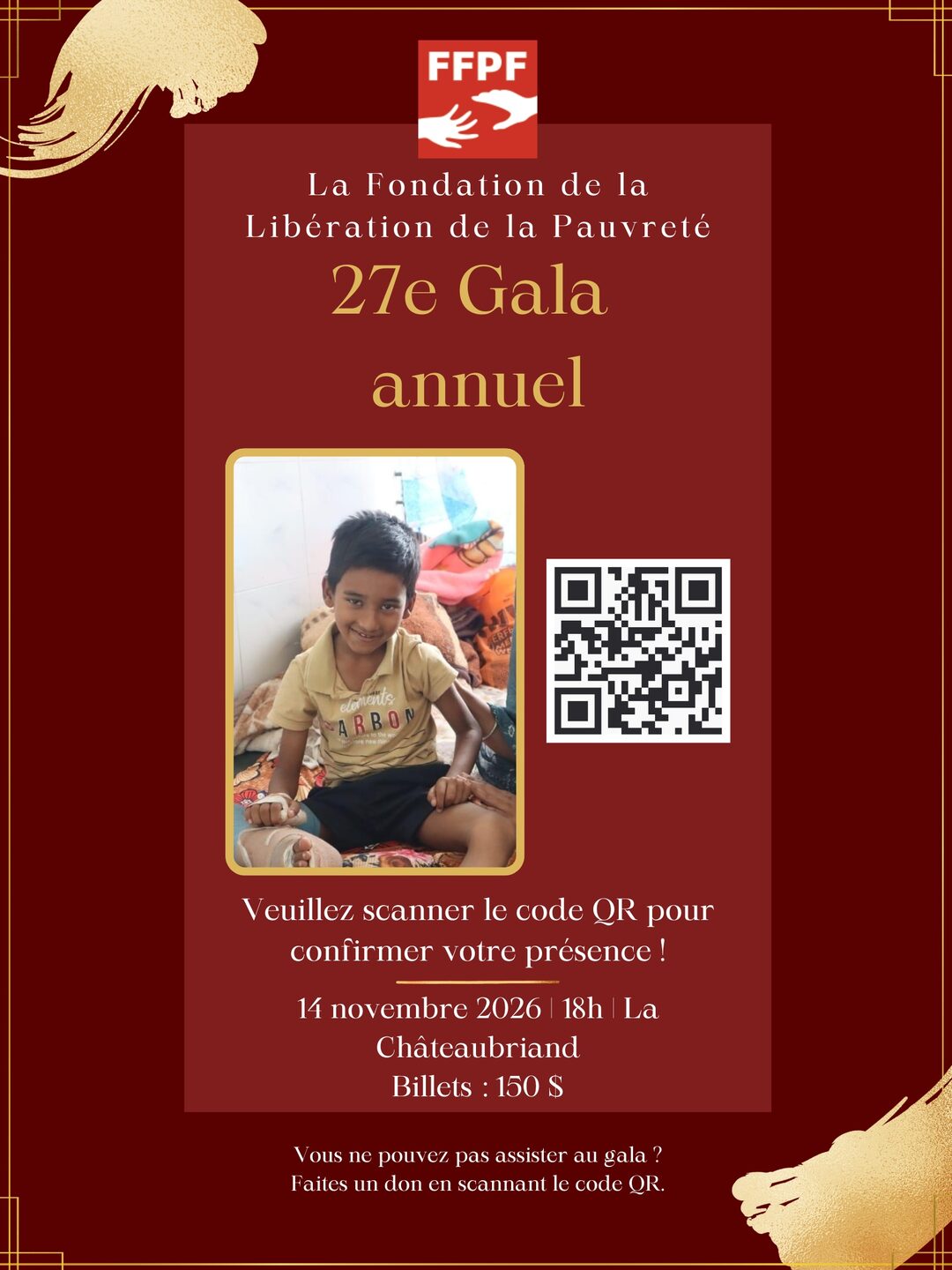 27th Annual Gala poster 4 of 12 — 14 November 2026, La Châteaubriand