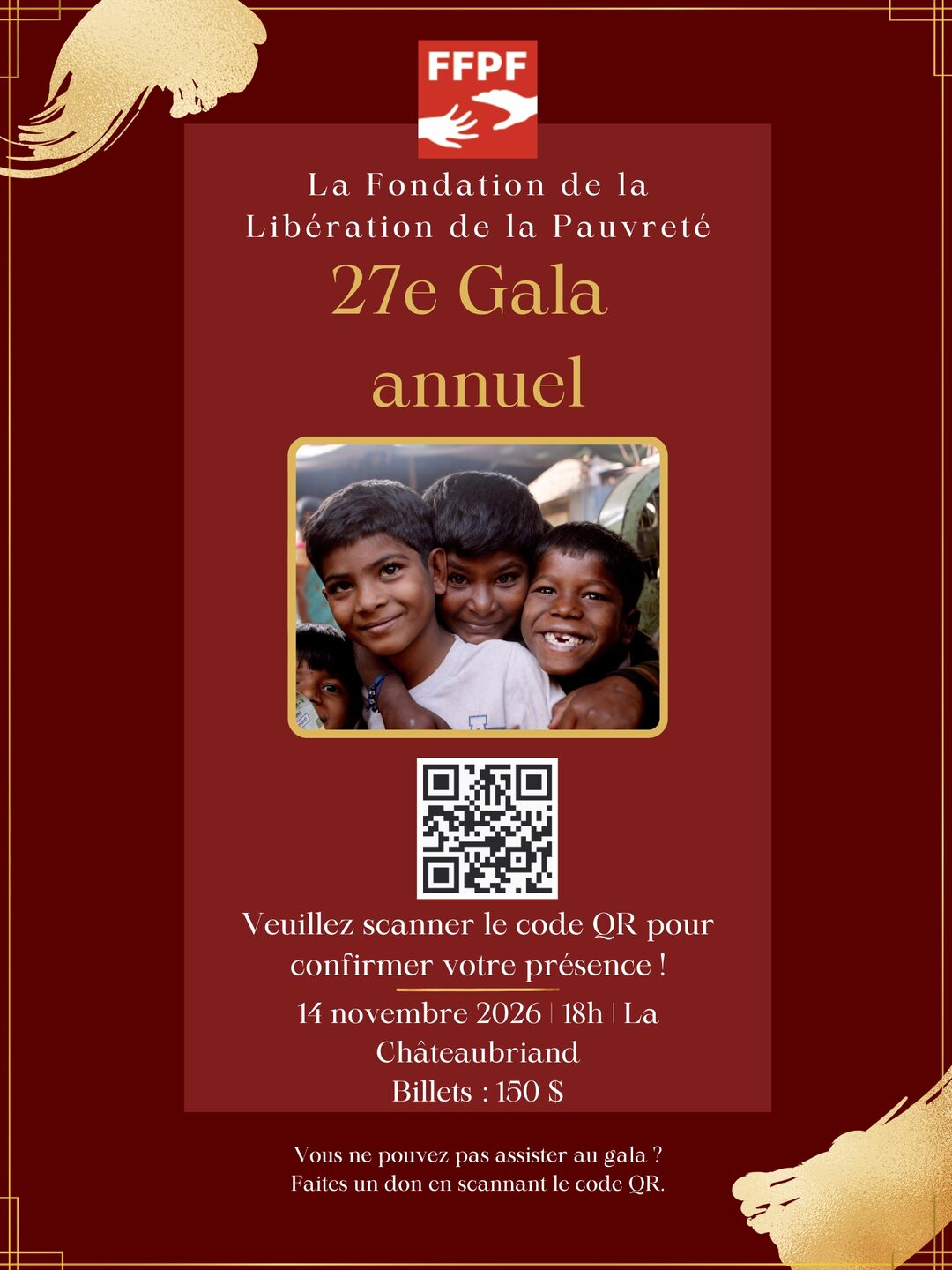 27th Annual Gala poster 6 of 12 — 14 November 2026, La Châteaubriand