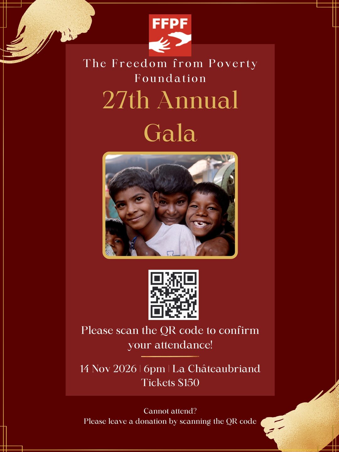 27th Annual Gala poster 12 of 12 — 14 November 2026, La Châteaubriand